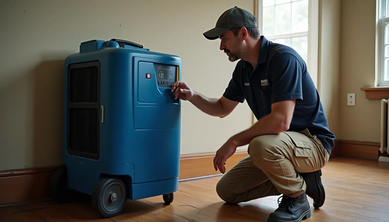 Water damage restoration service